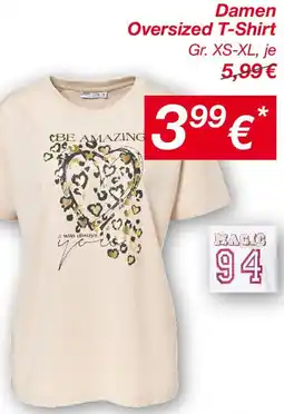 KiK Damen Oversized T-Shirt Angebot