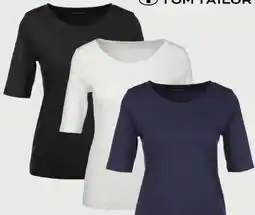 AWG Mode Tom Tailor Damen Basic Shirt 3/4-Arm Angebot