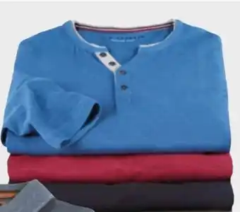 AWG Mode Jim Spencer Herren-Henley-Shirt Angebot