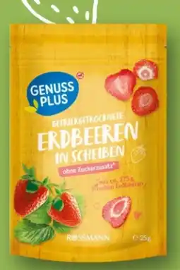 Rossmann Genuss Plus Gefriergetrocknete Erdbeeren in Scheiben Angebot