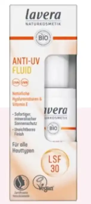Rossmann Lavera Naturkosmetik Anti-UV Fluid LSF 30 Angebot