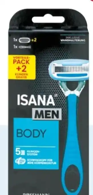Rossmann Isana men Body Rasierer Angebot