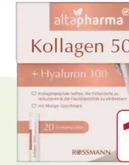 Rossmann Altapharma Kollagen 5000 + Hyaluron 100 Angebot