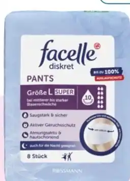 Rossmann Facelle Diskret Hygiene Pants Angebot