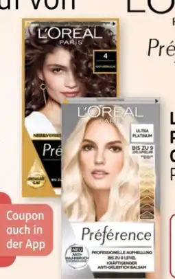 Rossmann L'Oréal Paris Préférence Coloration Angebot