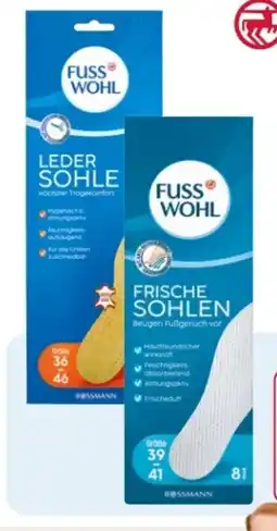 Rossmann Fusswohl Ledersohle Angebot
