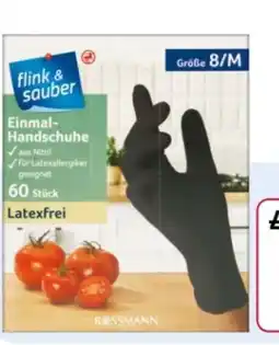 Rossmann Flink & Sauber Einmal-Handschuhe Nitril Angebot
