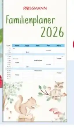 Rossmann Familienplaner 2026 Angebot