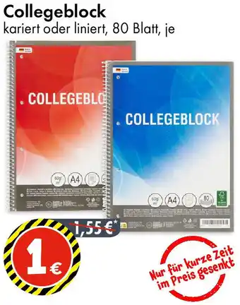 TEDi Collegeblock Angebot