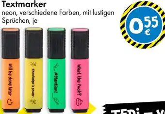 TEDi Textmarker Angebot