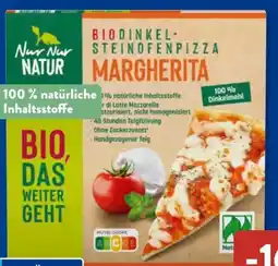 Aldi Süd Nur Natur Bio-Dinkel-Steinofenpizza Margherita Angebot