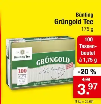 Zimmermann Bünting grüngold tee Angebot