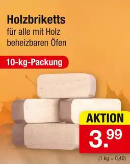 Zimmermann Holzbriketts Angebot