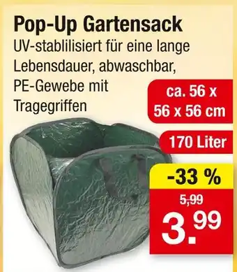 Zimmermann Pop-up gartensack Angebot