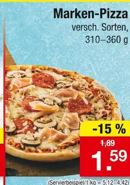 Zimmermann Marken-pizza Angebot