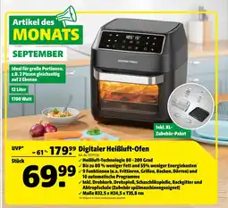 Hagebau Gourmetmaxx digitaler heißluft-ofen Angebot