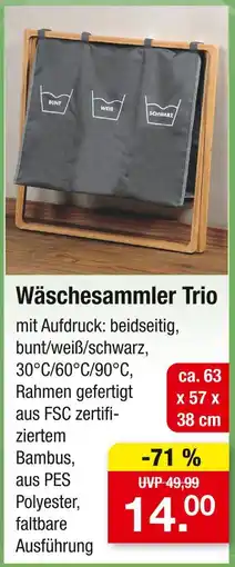 Zimmermann Wäschesammler trio Angebot