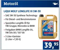 AUTO plus Liqui moly longlife iii 5w-30 Angebot