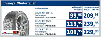AUTO plus Uniroyal winterreifen 215/65 r 16 102h xl winter expert Angebot