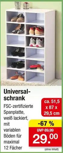 Zimmermann Universalschrank Angebot