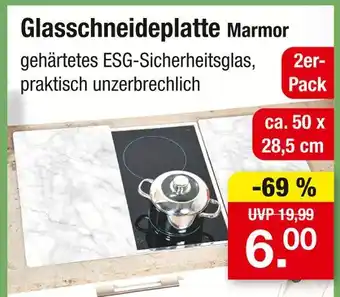 Zimmermann Glasschneideplatte marmor Angebot