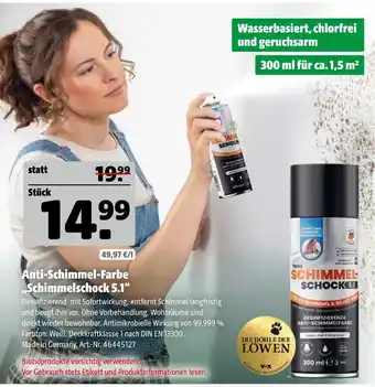Hagebau Anti-schimmel-farbe schimmelschock 5.1 Angebot