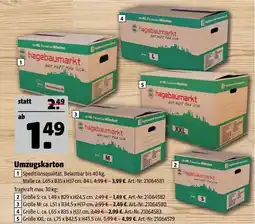 Hagebau Hagebaumarkt umzugskarton speditionsqualität Angebot