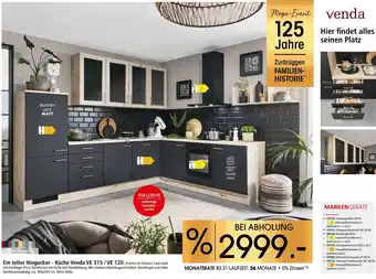 Zurbrüggen Venda küche venda ve 315 / ve 120 Angebot