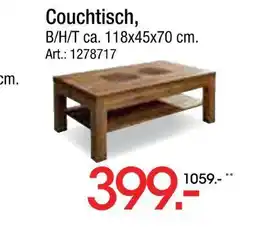 Zurbrüggen Couchtisch Angebot