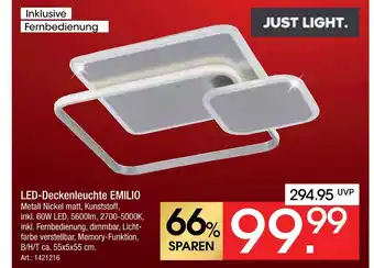 Zurbrüggen Led-deckenleuchte emilio Angebot