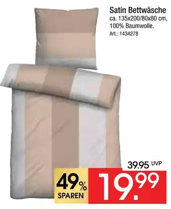 Zurbrüggen Satin bettwäsche Angebot