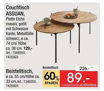 Zurbrüggen Couchtisch assuan Angebot