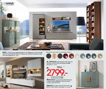 Zurbrüggen Invivus wohnwand Angebot