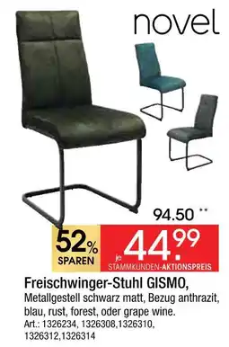 Zurbrüggen Novel freischwinger-stuhl gismo Angebot