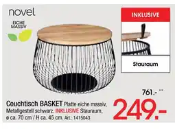 Zurbrüggen Novel couchtisch basket Angebot