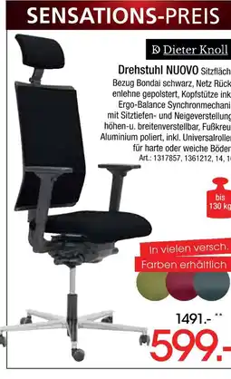 Zurbrüggen Dieter knoll drehstuhl nuovo Angebot