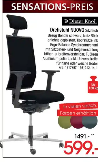 Zurbrüggen Dieter knoll drehstuhl nuovo Angebot