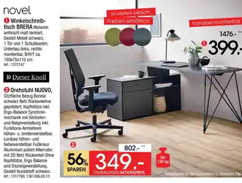 Zurbrüggen Novel winkelschreibtisch brera Angebot