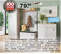 Segmüller Garderobenprogramm carano Angebot