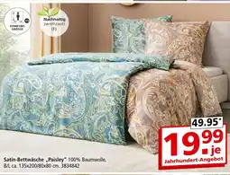 Segmüller Satin-bettwäsche paisley Angebot