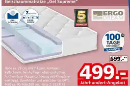 Segmüller Ergo dream gelschaummatratze 'gel supreme' Angebot