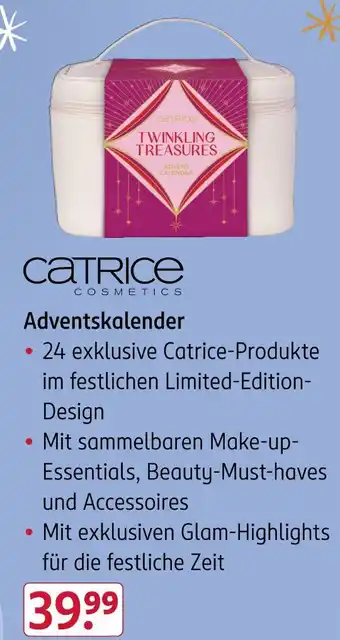 Rossmann Catrice twinkling treasures advent calendar Angebot