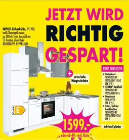 Möbel Boss Impuls, techwood einbauküche ip 1200 Angebot