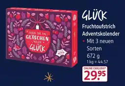 Rossmann Glück fruchtaufstrich adventskalender Angebot