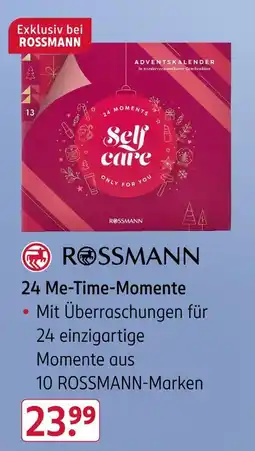 Rossmann Rossmann 24 me-time-momente adventskalender Angebot