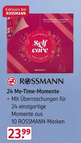 Rossmann Rossmann 24 me-time-momente adventskalender Angebot
