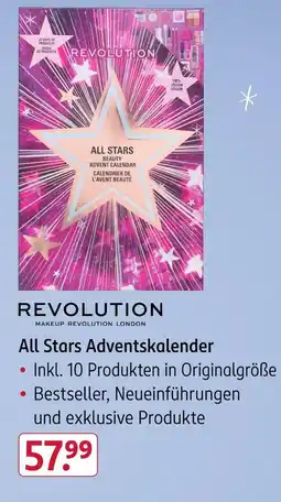 Rossmann Revolution all stars adventskalender Angebot