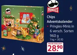Rossmann Pringles chips adventskalender Angebot