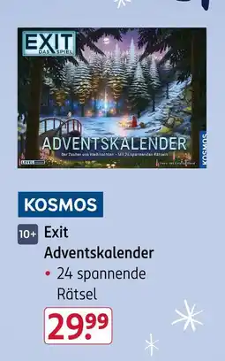 Rossmann Kosmos exit adventskalender Angebot