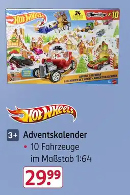 Rossmann Hot wheels adventskalender Angebot